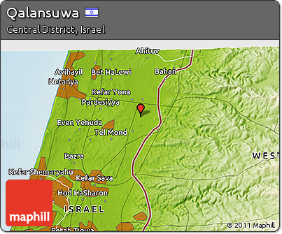 Physical 3D Map of Qalansuwa