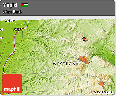 Physical 3D Map of Yāşīd