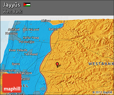 Political 3D Map of Jayyūs