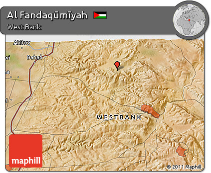 Satellite 3D Map of Al Fandaqūmīyah