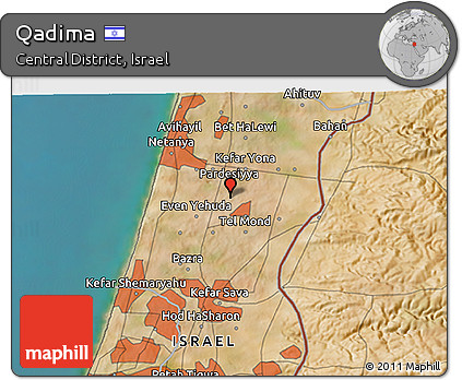 Satellite 3D Map of Qadima