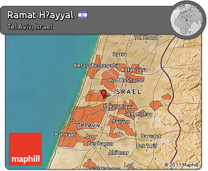 Satellite 3D Map of Ramat H̱ayyal