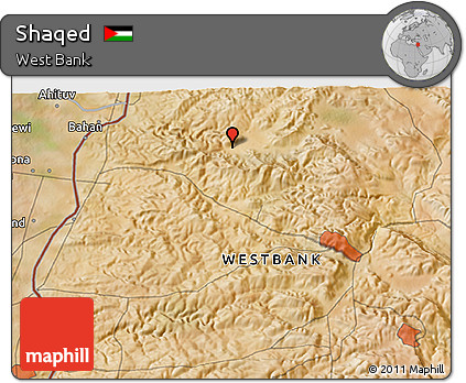Satellite 3D Map of Shaqed