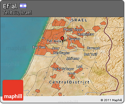 Satellite 3D Map of Ef`al