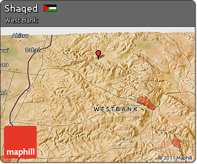 Satellite 3D Map of Shaqed