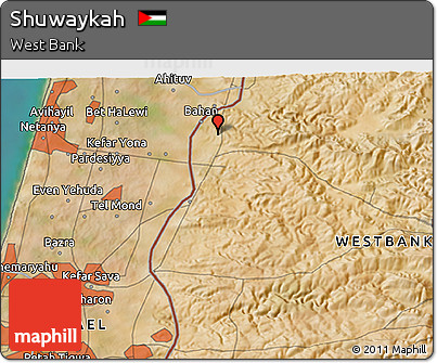 Satellite 3D Map of Shuwaykah