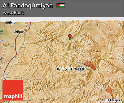 Satellite 3D Map of Al Fandaqūmīyah