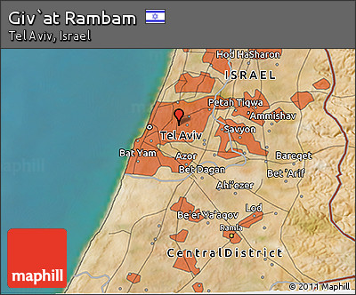 Satellite 3D Map of Giv`at Rambam