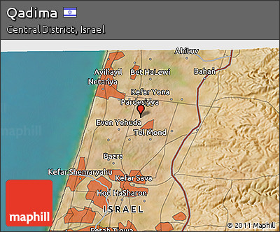 Satellite 3D Map of Qadima