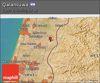 Satellite 3D Map of Qalansuwa