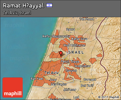 Satellite 3D Map of Ramat H̱ayyal
