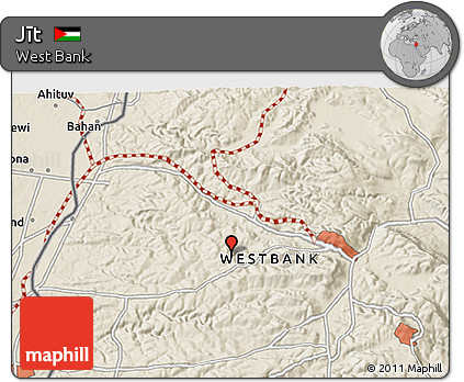 Shaded Relief 3D Map of Jīt