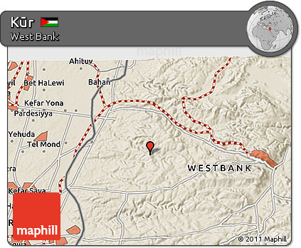 Shaded Relief 3D Map of Kūr