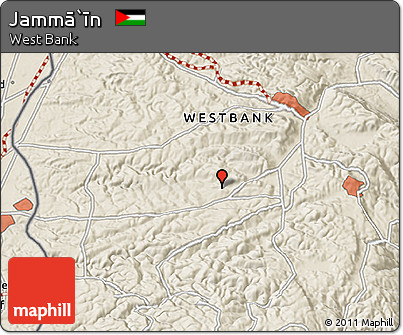 Shaded Relief 3D Map of Jammā`īn