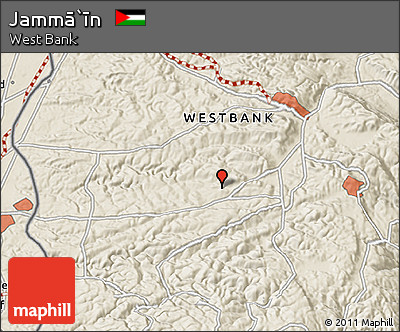 Shaded Relief 3D Map of Jammā`īn