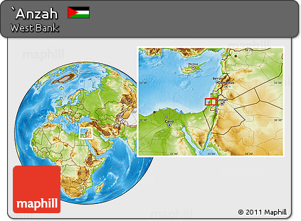 Physical Location Map of `Anzah
