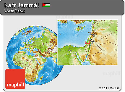 Physical Location Map of Kafr Jammāl