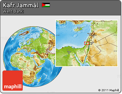 Physical Location Map of Kafr Jammāl