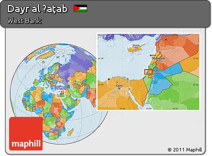 Political Location Map of Dayr Al Ḩaţab