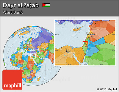 Political Location Map of Dayr Al Ḩaţab