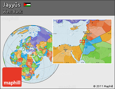 Political Location Map of Jayyūs