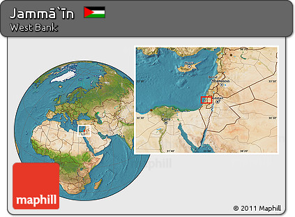 Satellite Location Map of Jammā`īn
