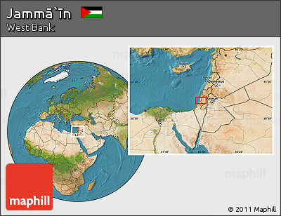 Satellite Location Map of Jammā`īn