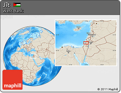 Shaded Relief Location Map of Jīt