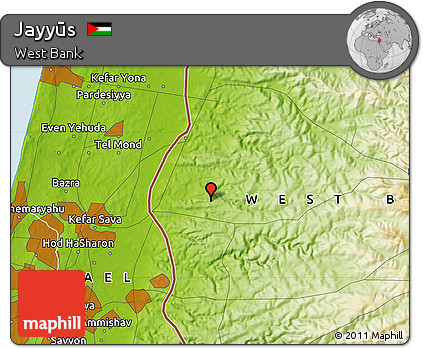 Physical Map of Jayyūs