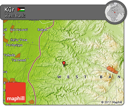 Physical Map of Kūr
