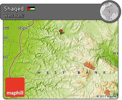 Physical Map of Shaqed