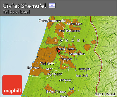 Physical Map of Giv`at Shemu'el