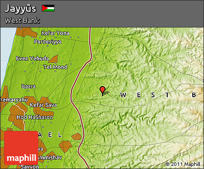 Physical Map of Jayyūs