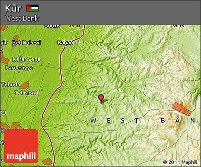 Physical Map of Kūr