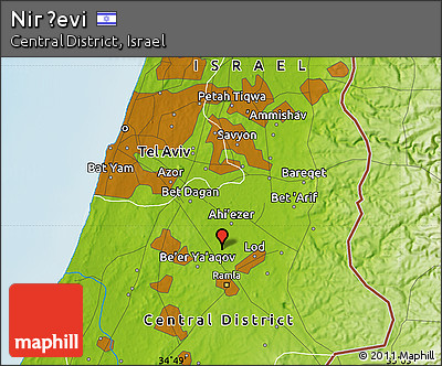Physical Map of Nir Ẕevi