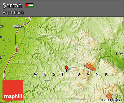 Physical Map of Şarrah