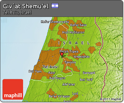 Physical Map of Giv`at Shemu'el