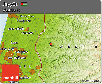 Physical Map of Jayyūs