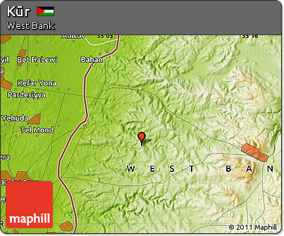 Physical Map of Kūr