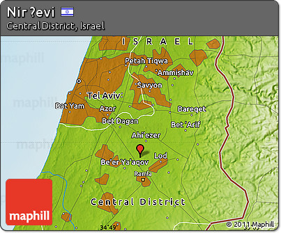 Physical Map of Nir Ẕevi