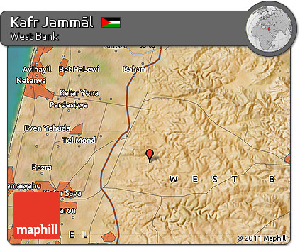 Satellite Map of Kafr Jammāl