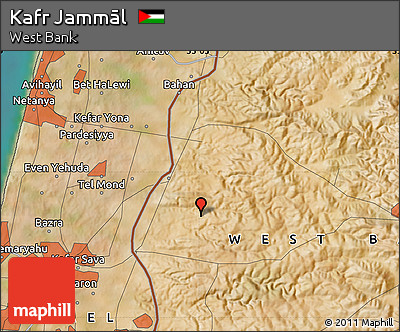 Satellite Map of Kafr Jammāl