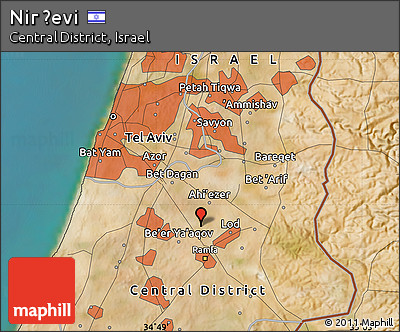 Satellite Map of Nir Ẕevi