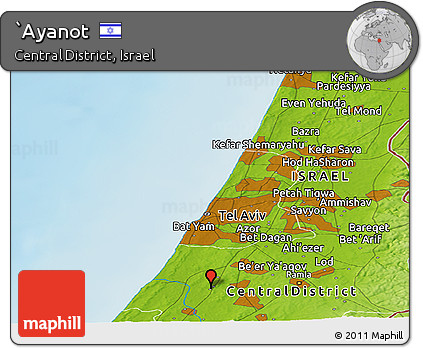 Physical Panoramic Map of `Ayanot
