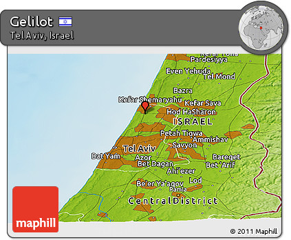 Physical Panoramic Map of Gelilot