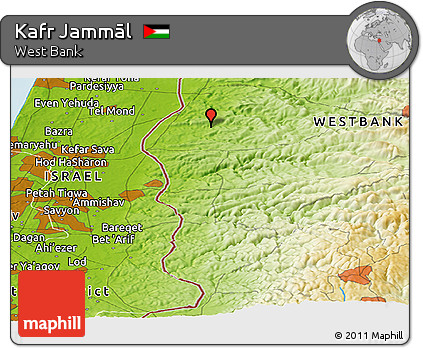 Physical Panoramic Map of Kafr Jammāl