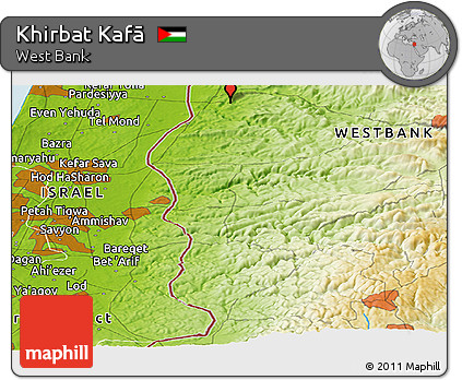Physical Panoramic Map of Khirbat Kafā
