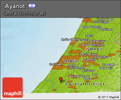 Physical Panoramic Map of `Ayanot