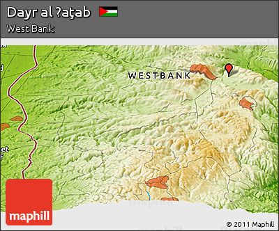 Physical Panoramic Map of Dayr Al Ḩaţab