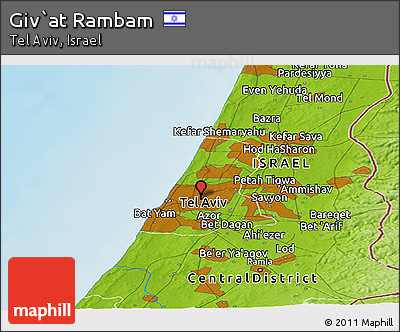 Physical Panoramic Map of Giv`at Rambam